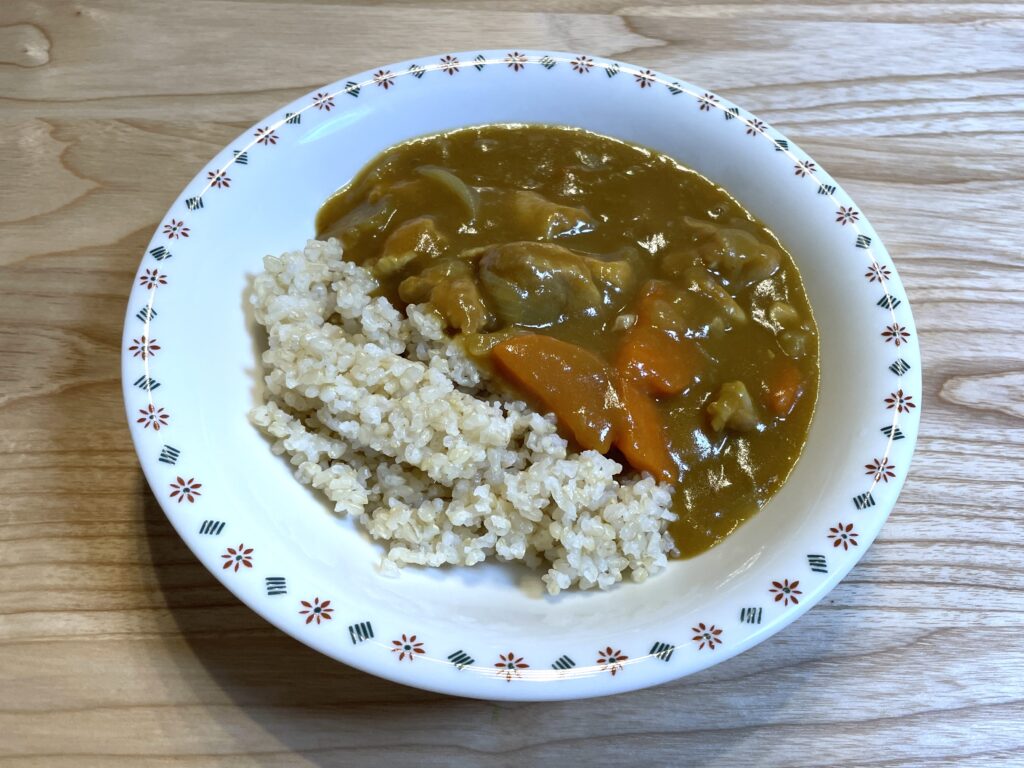 カレーにホエーを入れてみた