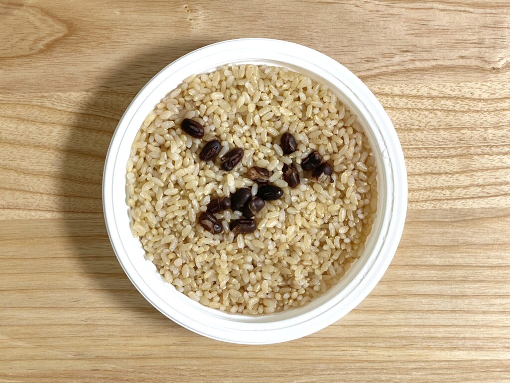 玄米と小豆ごはん