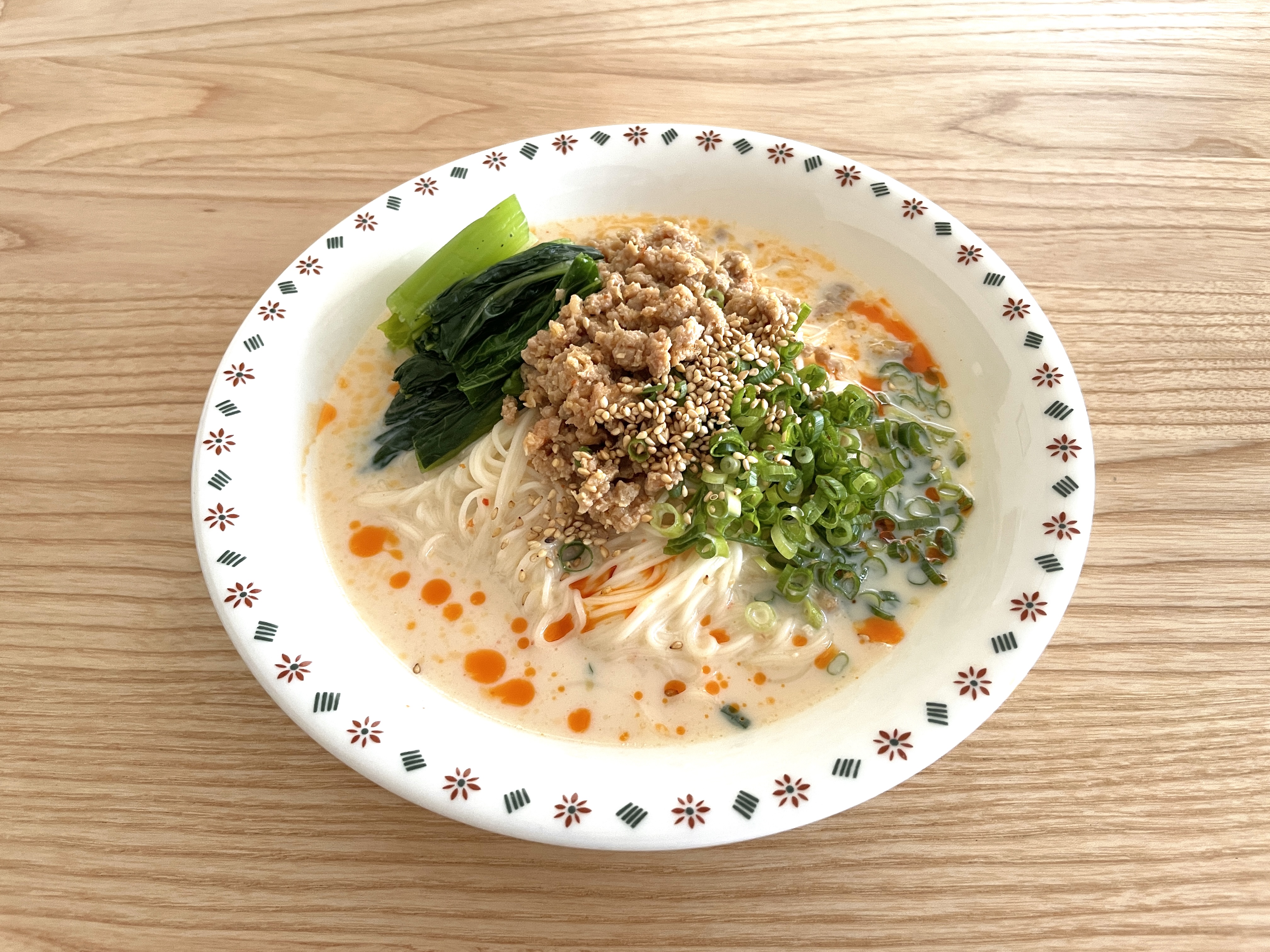 カンタン豆乳坦々そうめん