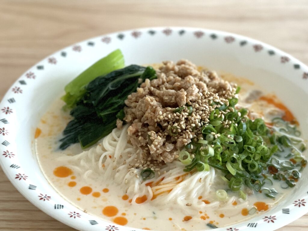 練りゴマなしカンタン豆乳坦々そうめん