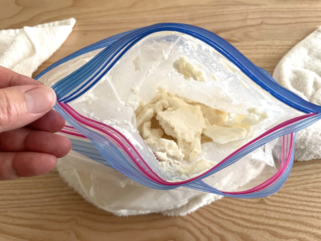 アイスクリームが出来上がったところ