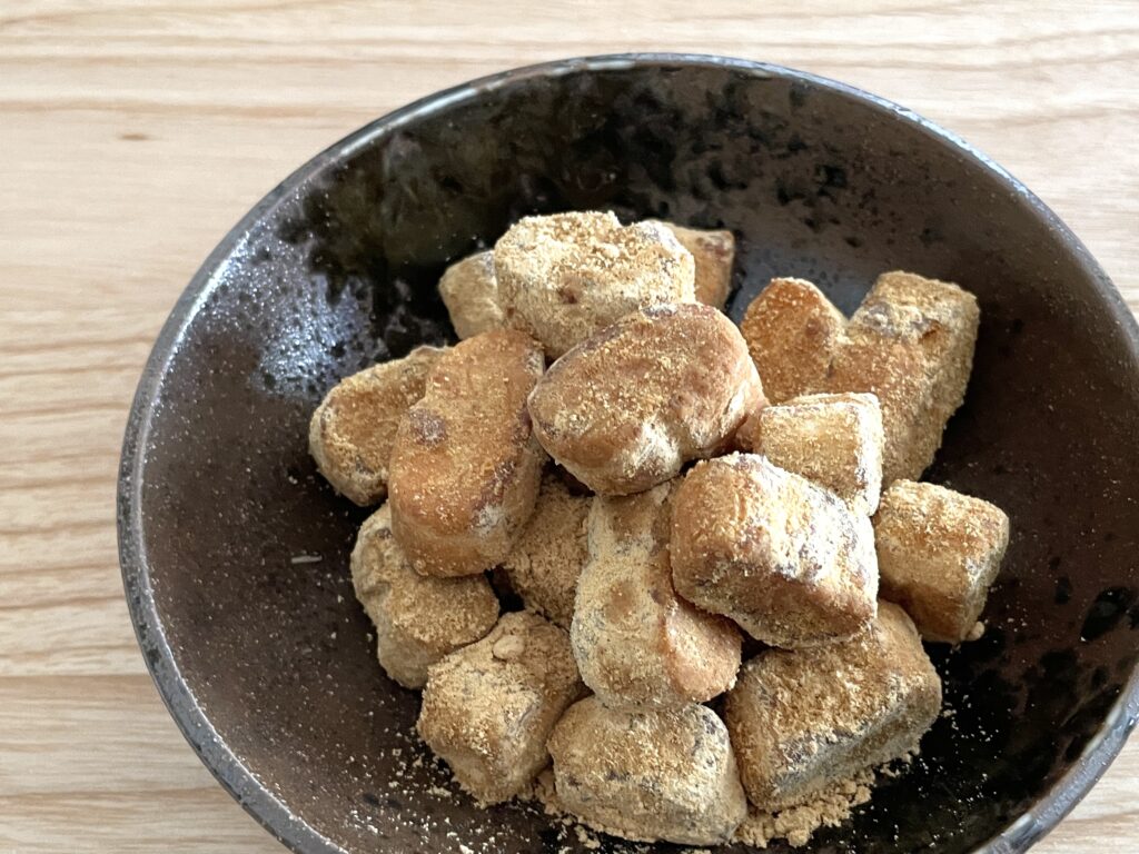 お麩きなこラスク出来上がり
