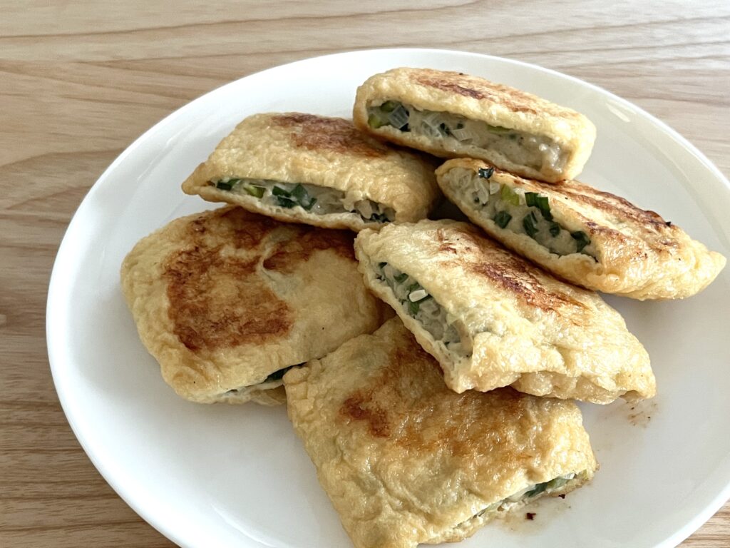きつね餃子の出来上がり