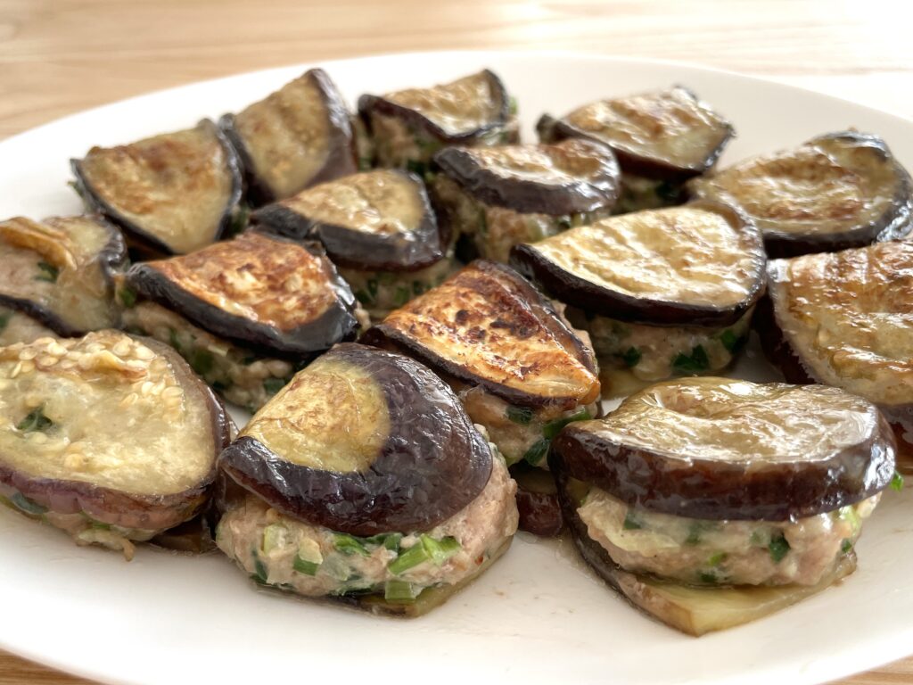 なす餃子の出来上がり