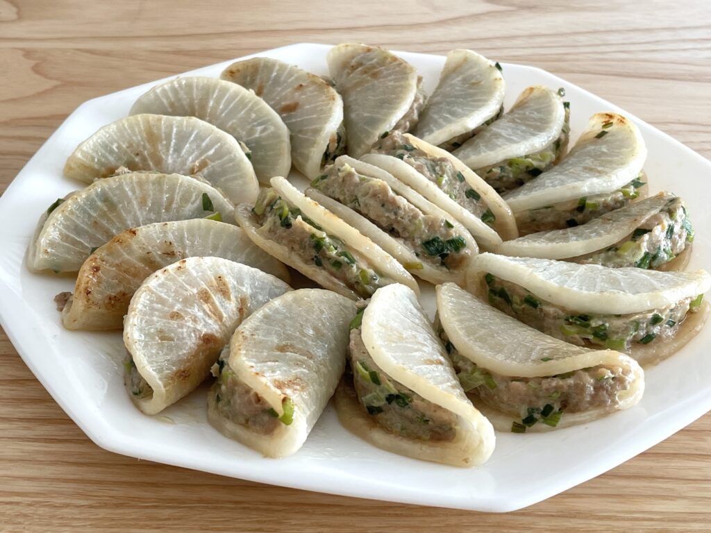 だいこん餃子出来上がり