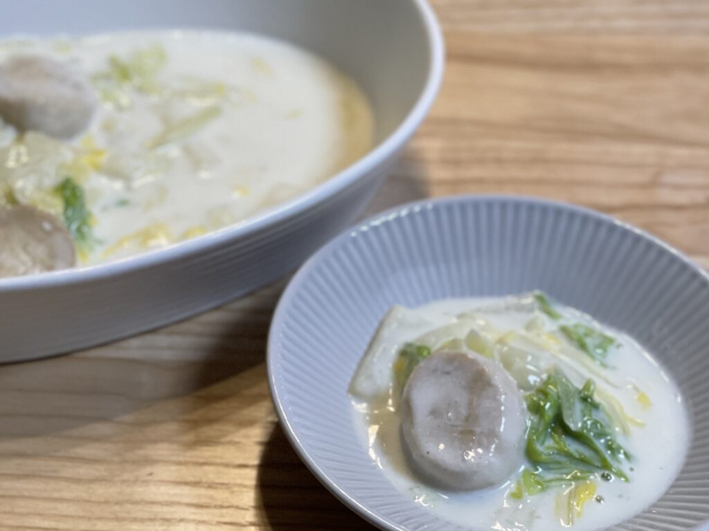 エリンギと白菜のクリーム煮